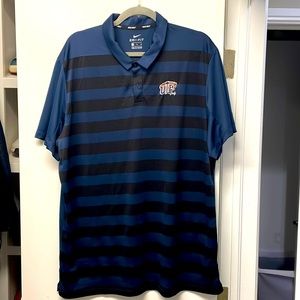 UTEP Nike golf polo XL blue stripes